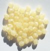 50 6mm Faceted Coated Light Topaz Beads